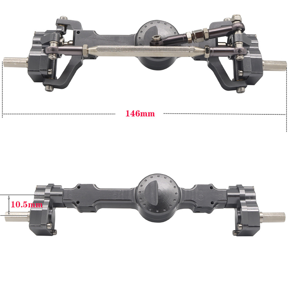 Verbesserte-Metall-Front--und-Heckbruumlcke-fuumlr-WPL-B16-C14-C24-C34-MN-D90-99S-RC-Auto-Teile-2015789-7